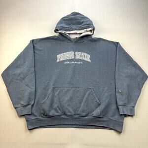 Vintage Ferris State University Hoodie Sweatshirt Adult Large Gray FSU Bulldogs